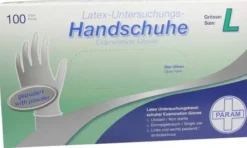Handschuhe Einmal Latex Gepudert Größe L 100 Stück