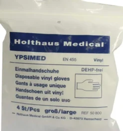 Handschuhe Einmal Ypsimed Vinyl Groß 4 Handschuhe