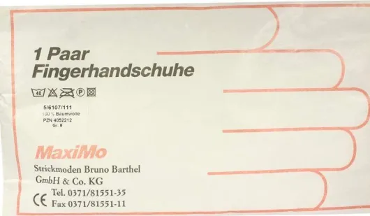 Handschuhe Strick Baumwolle Gr. 8 Damen 2 Handschuhe