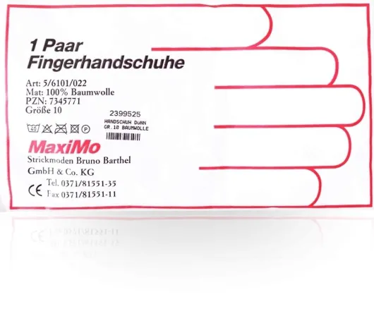 Handschuhe Strick Baumwolle Gr. 10 Dünn