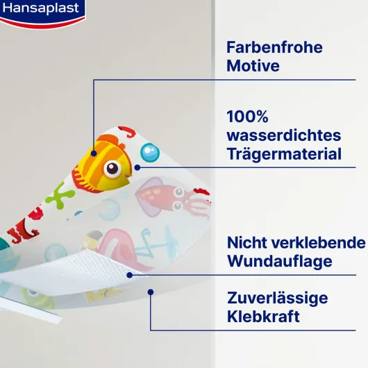 Hansaplast Kinder Pflasterstrips Aqua Protect 20 Stück