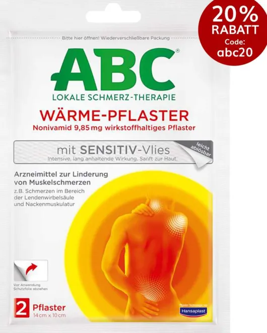 Hansaplast Med ABC Wärme-Pflaster sensitiv 2 Stück