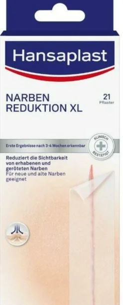 Hansaplast Pflaster Narben Reduktion Xl 3 cm X 14,6 cm 21 Stück