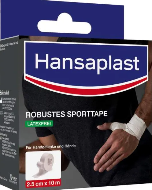Hansaplast Robustes Sporttape Weiß 2,5 cm X 10 cm