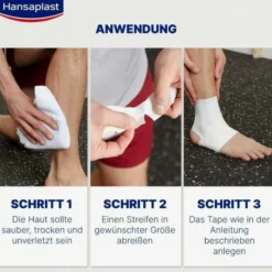 Hansaplast Robustes Sporttape Weiß 3,8 cm X 10 M