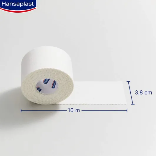 Hansaplast Robustes Sporttape Weiß 3,8 cm X 10 M