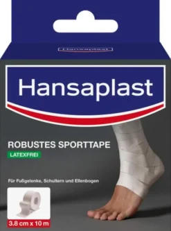 Hansaplast Robustes Sporttape Weiß 3,8 cm X 10 M