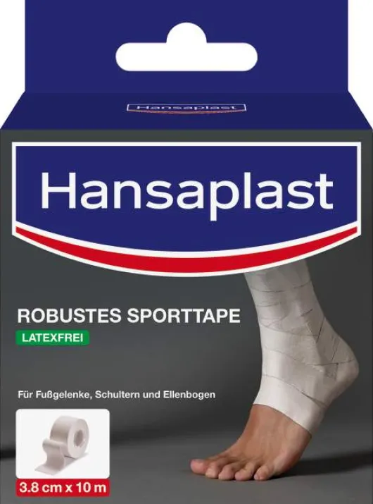Hansaplast Robustes Sporttape Weiß 3,8 cm X 10 M