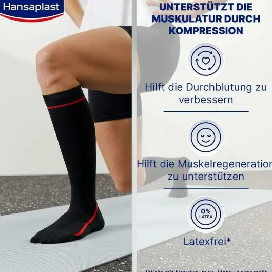 Hansaplast Sport Compression Socks Gr.L - Xl 1 Paar
