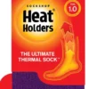 HeatHolders Damen lila Ultra - Lite - Thermosocken Größe 37 - 42 1 Paar