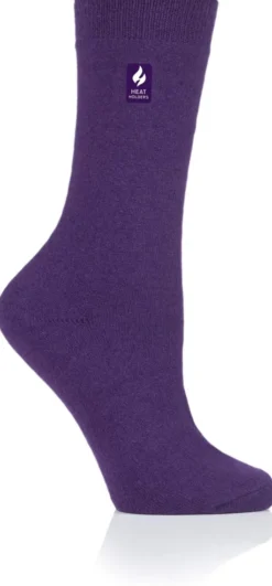 HeatHolders Damen lila Ultra - Lite - Thermosocken Größe 37 - 42 1 Paar