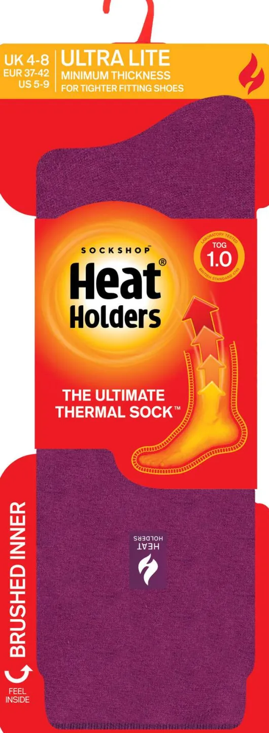 HeatHolders Ultra - Lite Damen Thermossocken fuchsia Gr. 37 - 39 1 Paar