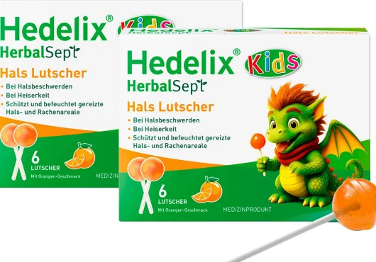 Hedelix HerbalSept Hals Lutscher Kids 2 x 6 Stück
