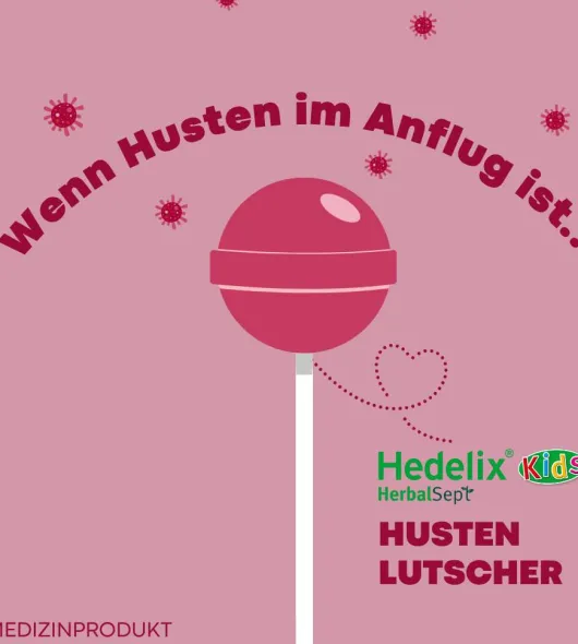 Hedelix HerbalSept Husten Lutscher Kids 6 Stück