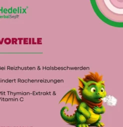 Hedelix HerbalSept Husten Lutscher Kids 6 Stück