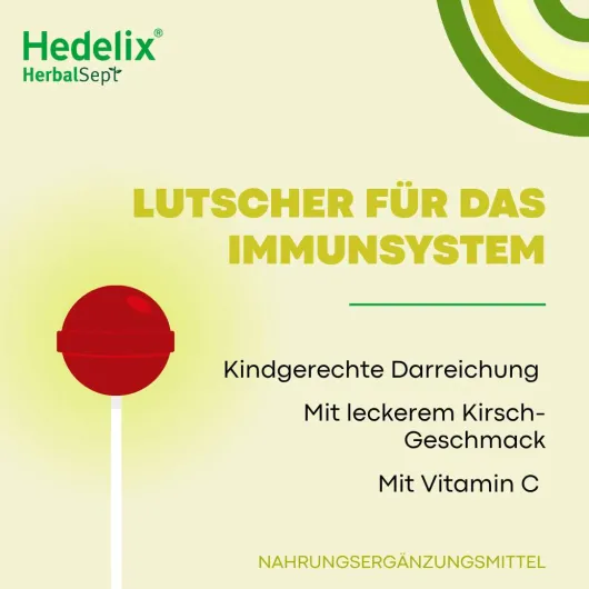 Hedelix HerbalSept Immun Lutscher Kids 6 Stück