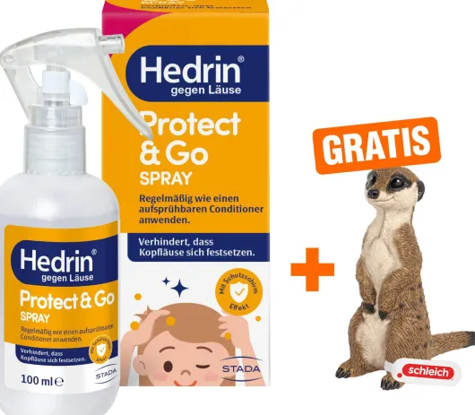 Hedrin Protect & Go 100 ml Spray + gratis Schleich® Erdmännchen 1 Stück