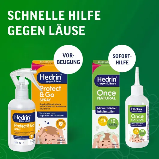 Hedrin Protect & Go Spray 100 ml + Hedrin Once Natural 100 ml