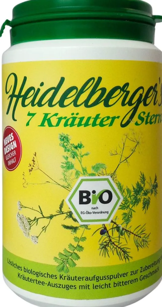 Heidelbergers 7 Kräuter Stern Bio-Qualität Pulver 100 G
