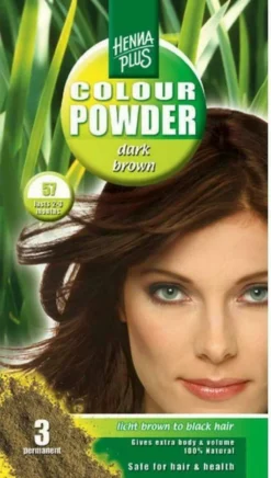 Hennaplus Colour Powder Dark Brown 57 100 G Pulver
