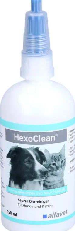 Hexoclean Saurer Ohrreiniger F.Hunde und Katzen 150 ml