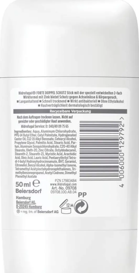 Hidrofugal Forte Doppel Schutz Stick 50 ml