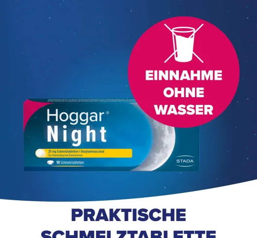 Hoggar Night 25 mg 20 Schmelztabletten