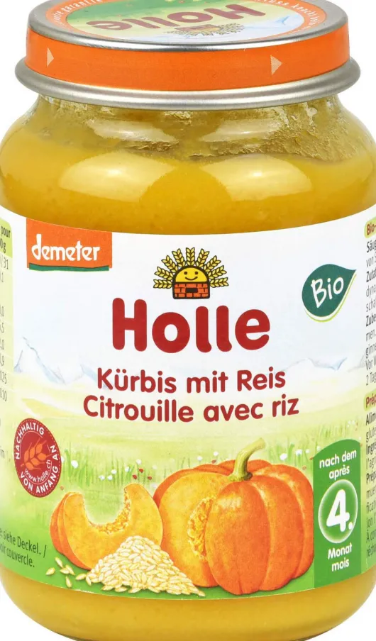 Holle Kürbis Mit Reis 190 G