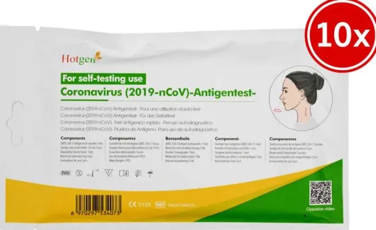 Hotgen Coronavirus Antigentest zur Laienanwendung 10 x 1 Stück