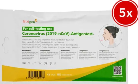 Hotgen Coronavirus Antigentest zur Laienanwendung 5 Stück