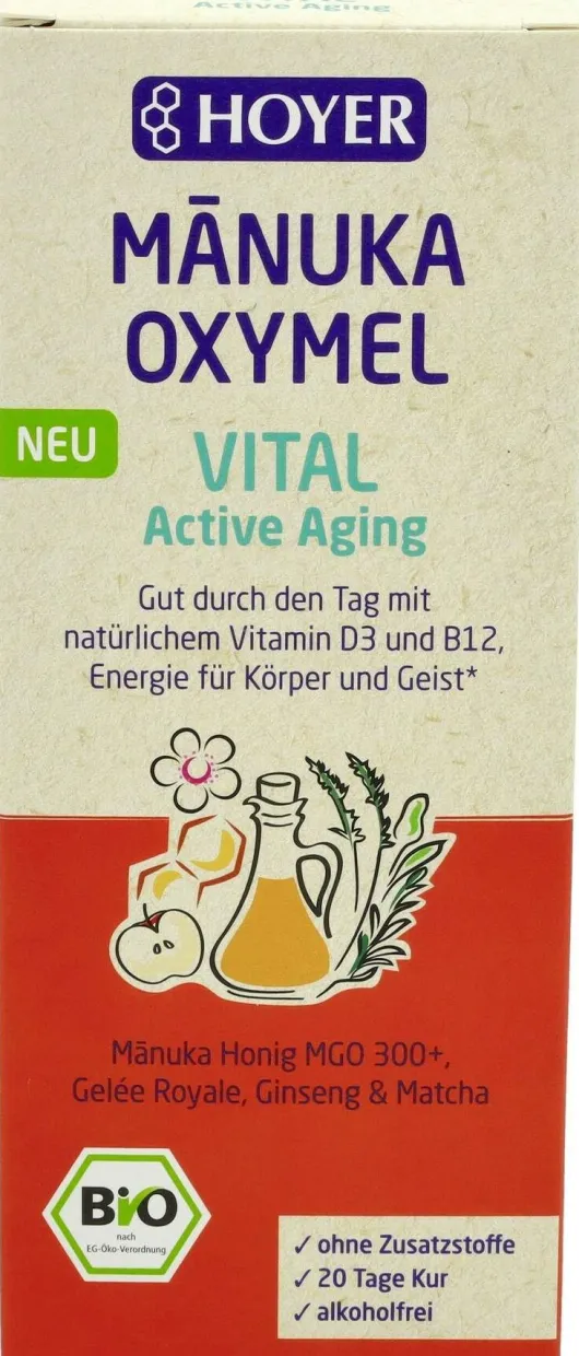 Hoyer Manuka Oxymel VITAL Active Aging Elixier 200 ml