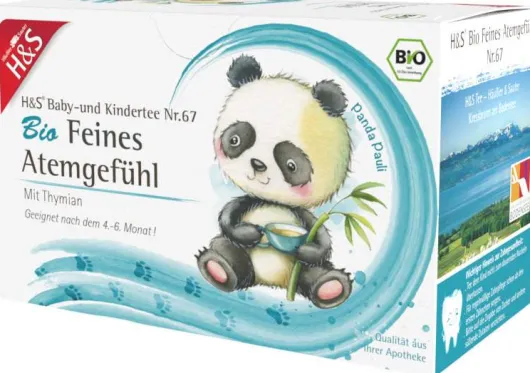 H&S Bio Baby- und Kindertee Feines Atemgefühl 20 Filterbeutel