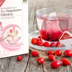 H&S Bio Hagebutte - Hibiskus Filterbeutel 20 X 3 G