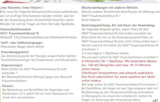 H&S Frauenmantelkraut N 20 Filterbeutel
