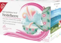H&S Heidelbeere Mit B-Vitaminen Zink und Selen Fbtl. 20 X 2,5 G