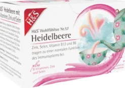 H&S Heidelbeere Mit B-Vitaminen Zink und Selen Fbtl. 20 X 2,5 G