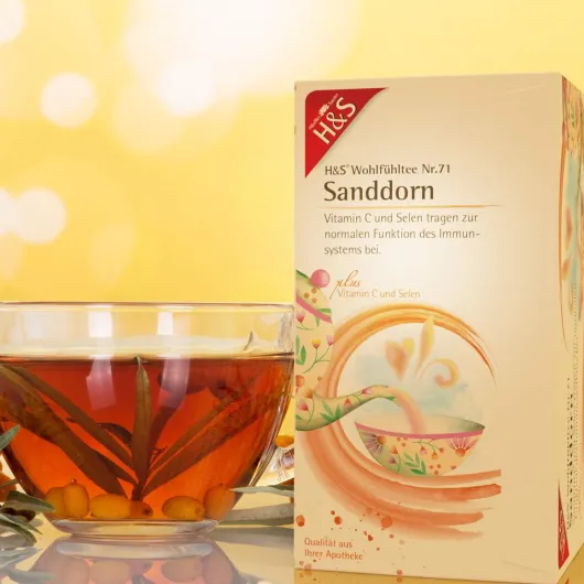 H&S Sanddorn Mit Vitamin C und Selen Filterbeutel 20 X 2,5 G