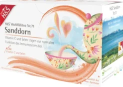 H&S Sanddorn Mit Vitamin C und Selen Filterbeutel 20 X 2,5 G