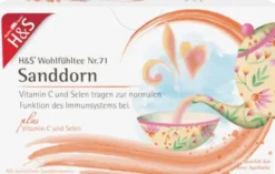 H&S Sanddorn Mit Vitamin C und Selen Filterbeutel 20 X 2,5 G