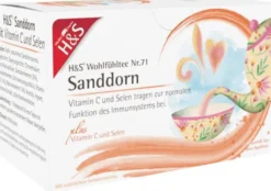 H&S Sanddorn Mit Vitamin C und Selen Filterbeutel 20 X 2,5 G