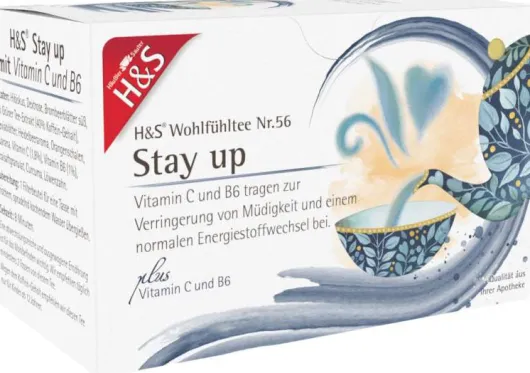 H&S Stay Up Mit Vitamin C und B6 20 X 1.5 G Filterbeutel