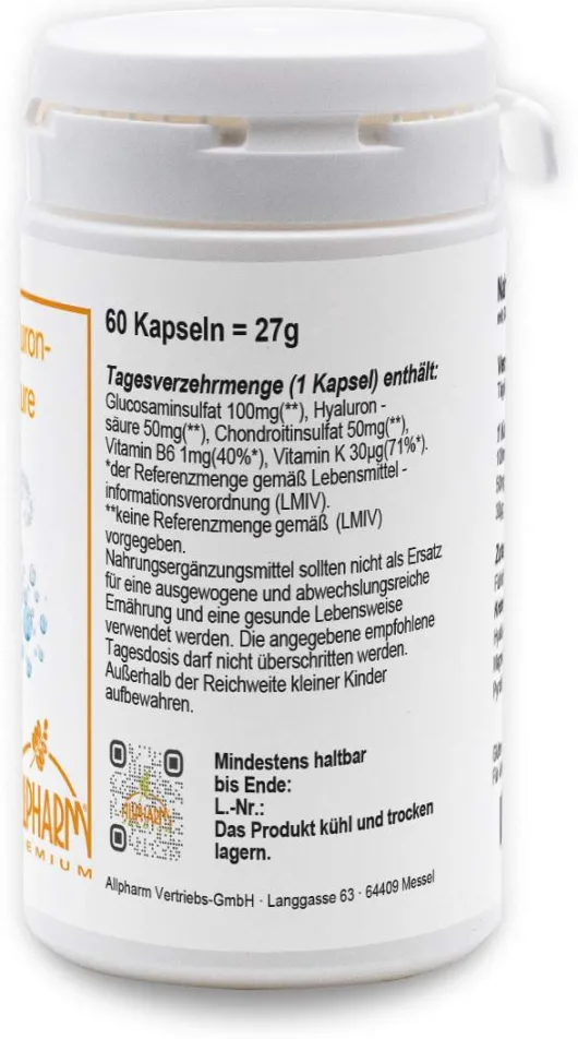 Hyaluronsäure 50 mg 60 Kapseln