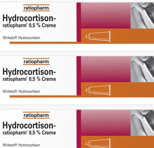 Hydrocortison ratiopharm 0,5% 3 x 30g Creme