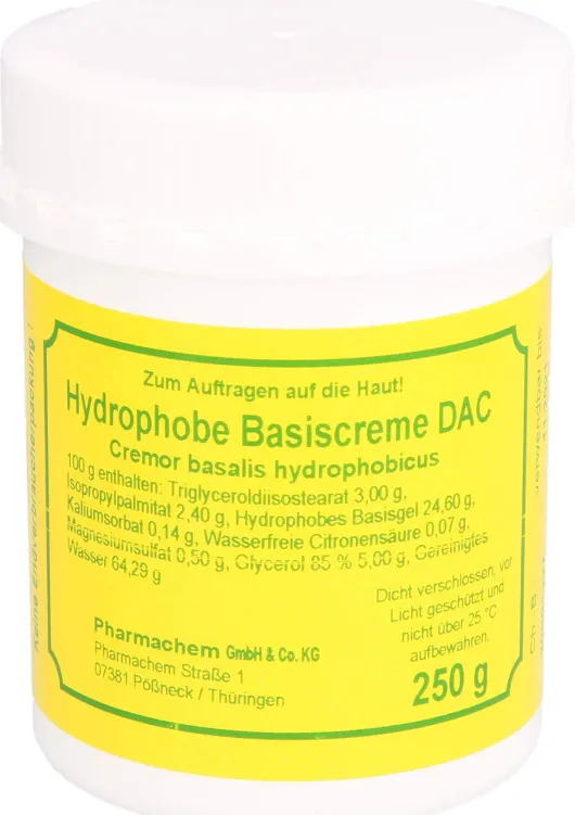Hydrophobe Basiscreme Dac 250 G