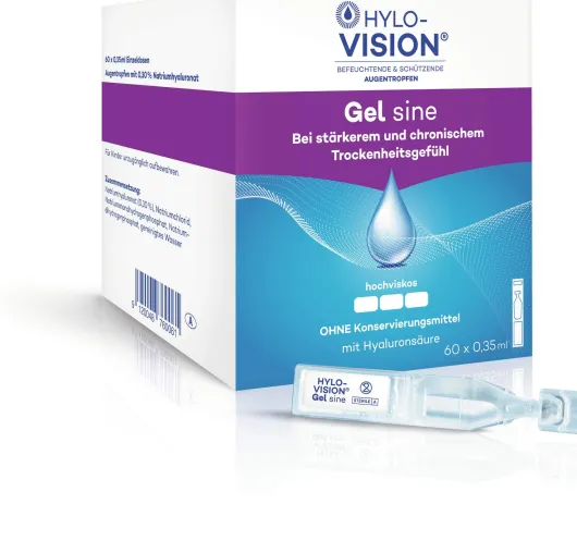 Hylo Vision Gel Sine 60 x 0,35 ml Einzeldosispipetten