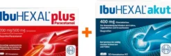 Ibu Hexal akut 400 mg 50 Filmtabletten + Ibu Hexal plus Paracetamol 20 Tabletten
