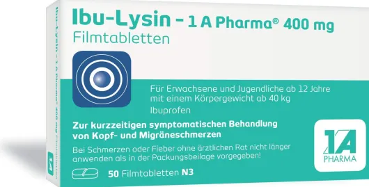 Ibu - Lysin 1A Pharma 400 mg 50 Filmtabletten