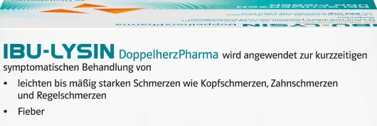 Ibu Lysin Doppelherz Pharma 400 mg 20 Filmtabletten