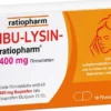 Ibu Lysin ratiopharm 400 mg 10 Filmtabletten