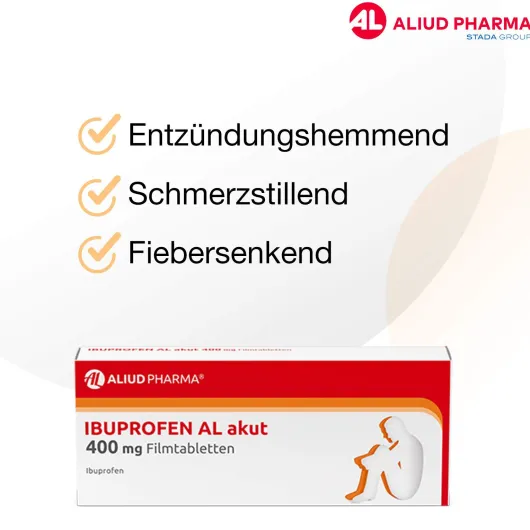 Ibuprofen Al Akut 400 mg 50 Filmtabletten